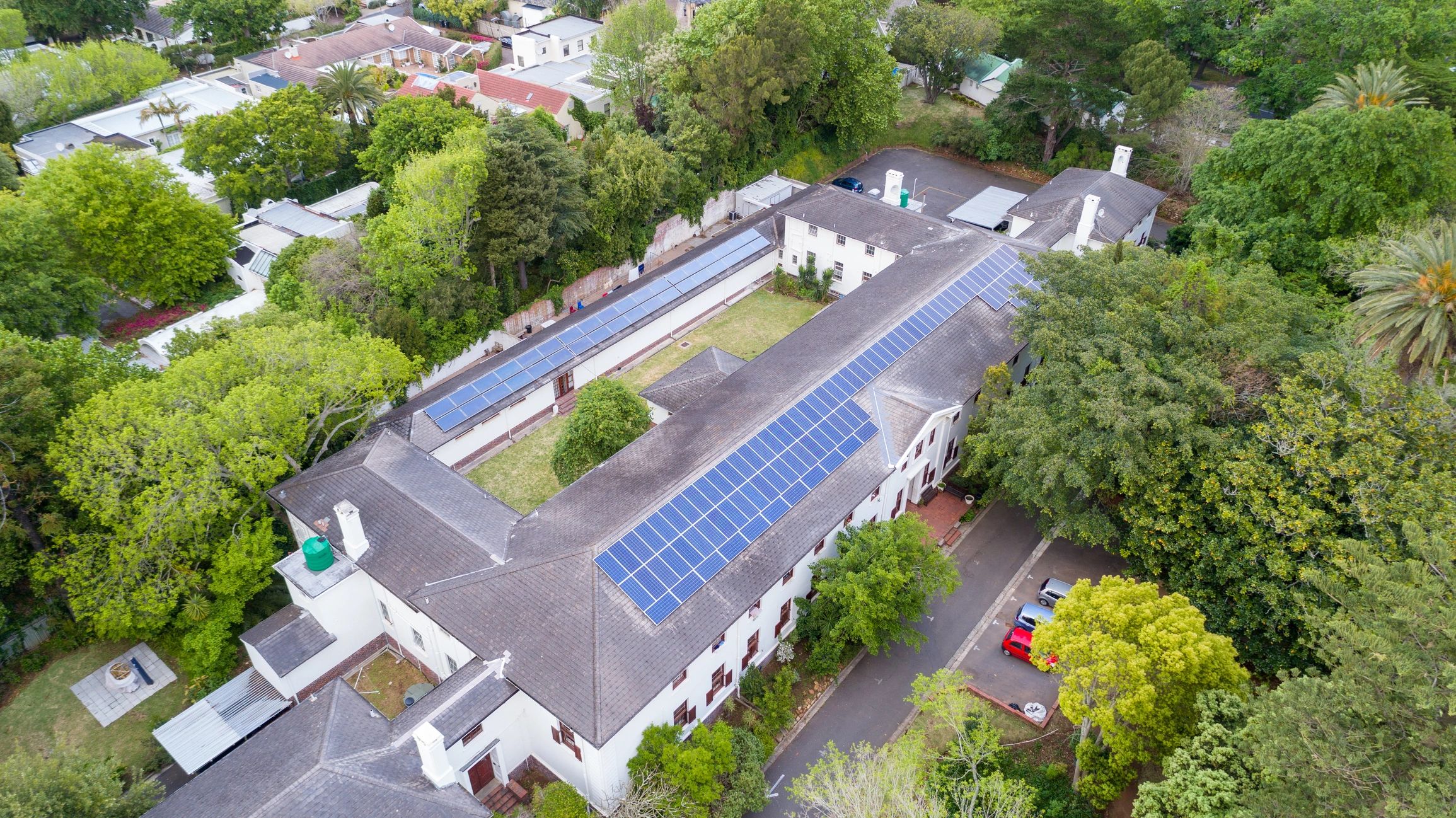 Solar panels supporting renewable energy adoption