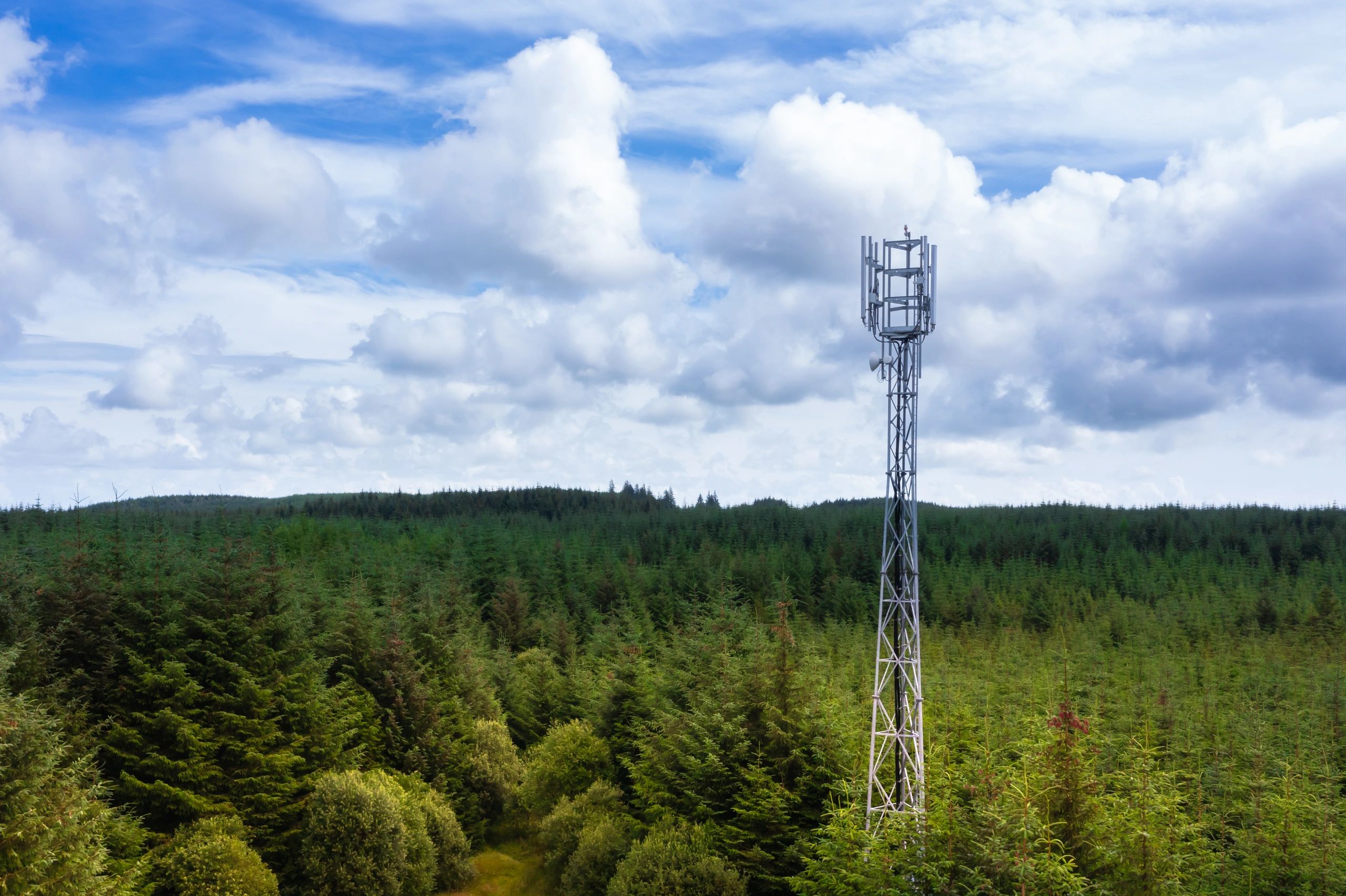 Mobile telecommunications tower supporting regional connectivity